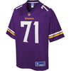 Image of Riley Reiff Minnesota Vikings Pro Line Team Color Player Jersey – Purple 2018/2019