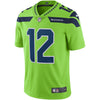 Image of 12s Seattle Seahawks Vapor Untouchable Color Rush Limited Player Jersey - Neon Green 2018/2019