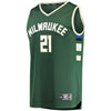 Image of Tony Snell Milwaukee Bucks Branded Fast Break Road Player Jersey Green - Icon Edition