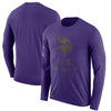 Image of Minnesota Vikings Men's Long Sleeve Purple Salute to Service Sideline Legend Performance 2018/2019