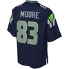 Image of David Moore Seattle Seahawks Pro Line Team Color Player Jersey – College Navy 2018/2019