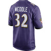 Image of Eric Weddle Baltimore Ravens Game Jersey - Purple 2018/2019