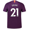 Image of David Silva Manchester City 2018/19 Third Player Jersey – Purple