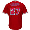 Image of Mike Trout Los Angeles Angels Majestic Cool Base Player Jersey - Scarlet