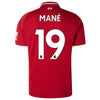 Image of Sadio Mane Liverpool 2018/19 Home Player Jersey – Red