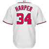 Image of Bryce Harper Washington Nationals Majestic Cool Base Player Jersey - White