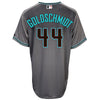 Image of Paul Goldschmidt Arizona Diamondbacks Majestic 2017 Cool Base Jersey - Gray/Teal