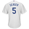 Image of Corey Seager Los Angeles Dodgers Majestic Official Cool Base Player Jersey - White
