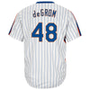 Image of Jacob deGrom New York Mets Majestic Official Cool Base Player Jersey - White