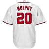 Image of Daniel Murphy Washington Nationals Majestic Home Cool Base Player Jersey - White