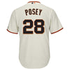 Image of Buster Posey San Francisco Giants Majestic Cool Base Player Jersey - Cream