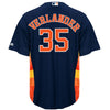 Image of Justin Verlander Houston Astros Majestic Official Cool Base Player Jersey – Navy