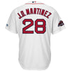 Image of J.D. Martinez Boston Red Sox Majestic 2018 World Series Champions Team Logo Player Jersey – White