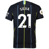 Image of David Silva Manchester City 2018/19 Away Player Jersey – Black