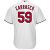 Image of Carlos Carrasco Cleveland Indians Majestic Cool Base Home Player Jersey - White