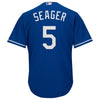 Image of Corey Seager Los Angeles Dodgers Majestic Fashion Official Cool Base Player Jersey - Royal