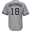 Image of Didi Gregorius New York Yankees Majestic Road Official Cool Base Replica Player Jersey - Gray