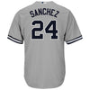 Image of Gary Sanchez New York Yankees Majestic Road Official Cool Base Player Jersey - Gray