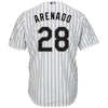 Image of Nolan Arenado Colorado Rockies Majestic Home Official Cool Base Player Jersey - White