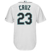 Image of Nelson Cruz Seattle Mariners Majestic Cool Base Player Jersey - White