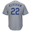 Image of Clayton Kershaw Los Angeles Dodgers Majestic Cool Base Player Jersey - Gray