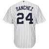 Image of Gary Sanchez New York Yankees Majestic Home Official Cool Base Player Jersey - White