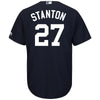 Image of Giancarlo Stanton New York Yankees Majestic Cool Base Replica Player Jersey – Navy
