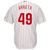 Image of Jake Arrieta Philadelphia Phillies Majestic Official Cool Base Player Jersey – White