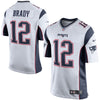Image of Tom Brady New England Patriots Game Jersey - White/Navy Blue 2018/2019