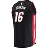 Image of James Johnson Miami Heat Branded Fast Break Player Jersey - Icon Edition – Black