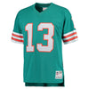 Image of Dan Marino Miami Dolphins Mitchell & Ness Retired Player Vintage Jersey - Aqua 2018/2019