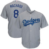 Image of Manny Machado Los Angeles Dodgers Majestic Official Cool Base Player Jersey – Gray