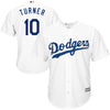 Image of Justin Turner Los Angeles Dodgers Majestic Official Cool Base Player Jersey - White