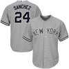 Image of Gary Sanchez New York Yankees Majestic Road Official Cool Base Player Jersey - Gray