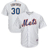 Image of Michael Conforto New York Mets Majestic Official Cool Base Player Jersey - White