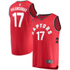 Image of Jonas Valanciunas Toronto Raptors Red Swingman Jersey 2018 - 2019