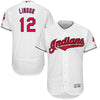 Image of Francisco Lindor Cleveland Indians Majestic Home Flex Base Authentic Collection Player Jersey - White