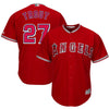 Image of Mike Trout Los Angeles Angels Majestic Cool Base Player Jersey - Scarlet