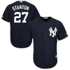 Image of Giancarlo Stanton New York Yankees Majestic Cool Base Replica Player Jersey – Navy