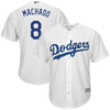 Image of Manny Machado Los Angeles Dodgers Majestic Home Official Cool Base Jersey – White