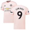 Image of Romelu Lukaku Manchester United 2018/19 Away Player Jersey – Coral