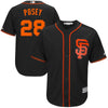 Image of Buster Posey San Francisco Giants Majestic Alternate 2017 Cool Base Player Jersey - Black