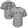 Image of Giancarlo Stanton New York Yankees Majestic Cool Base Replica Player Jersey – Gray