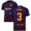 Image of Gerard Pique Barcelona 2018/19 Home Player Jersey – Navy