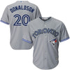 Image of Josh Donaldson Toronto Blue Jays Majestic Cool Base Player Jersey - Gray