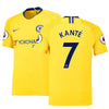 Image of N'Golo Kante Chelsea 2018/19 Away Player Jersey – Yellow