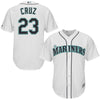 Image of Nelson Cruz Seattle Mariners Majestic Cool Base Player Jersey - White