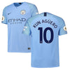 Image of Sergio Aguero Manchester City 2018/19 Home Player Jersey – Blue
