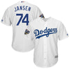 Image of Kenley Jansen Los Angeles Dodgers Majestic 2018 World Series Cool Base Player Jersey – White