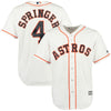 Image of George Springer Houston Astros Majestic Official Cool Base Player Jersey - White